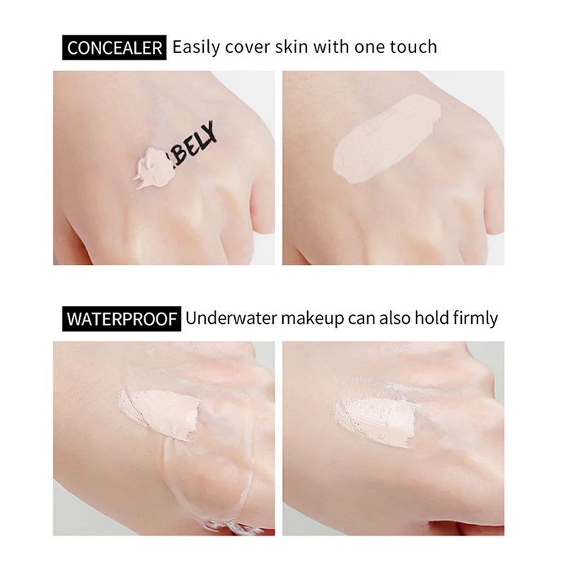 Long Lasting Liquid Foundation BB Cream Green Tea Soft Tube for Face Makeup Wholesale Factory Two Colors