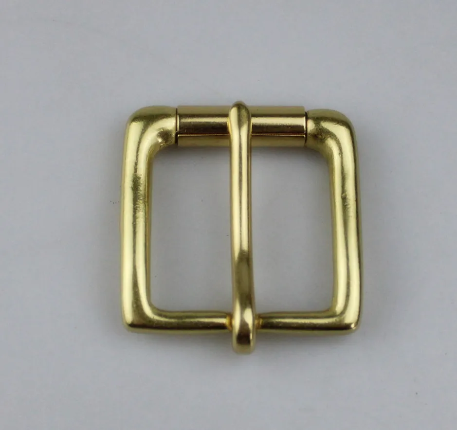 Customized solid brass belt buckle roller  pin buckle 30mm inner size brass buckle supplier