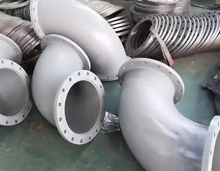 OEM ODM Customized Stainless Steel Forged Elbow Tube Fittings 90 Degree Double Head Welding Flange Elbow Pipe Fittings