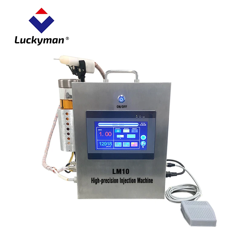 
High Quality Cbd Oil Filling Luckyman Machine high precision injection machine Semi-auto Vape Filler 
