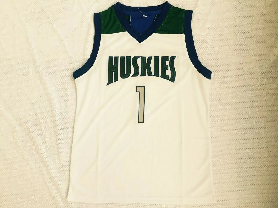 2 Numbers Chino Hills Huskies High School #1 Lamelo Ball Lonzo  Ball #2 Basketball Jerseys