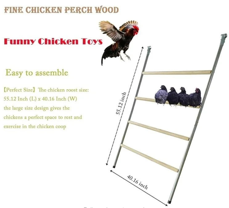 2 pieces Chicken Perch for Chicken Coop