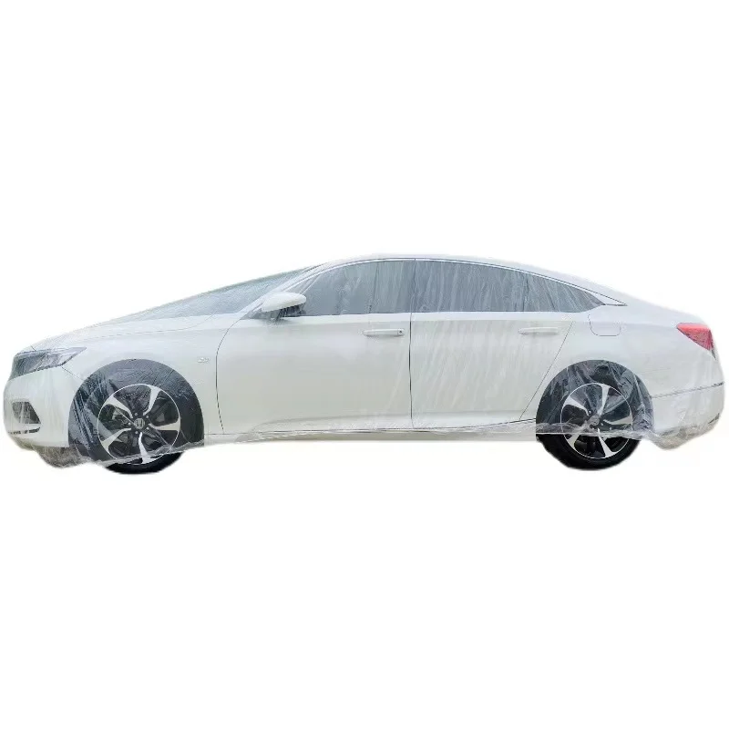 Made in China Disposable waterproof plastic parking car cover,plastic protective cover for car