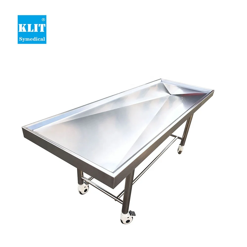Best price mortuary embalming table stainless steel autopsy table