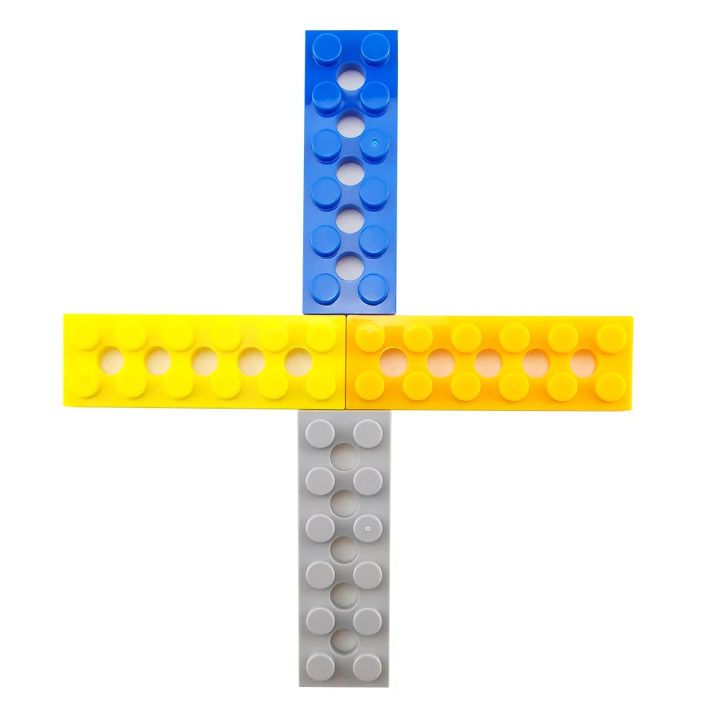 Best quality Safely Moc Building Block Brick  Plate 2 x 6 with 5 Holes Plastic Educational Toy No.32001