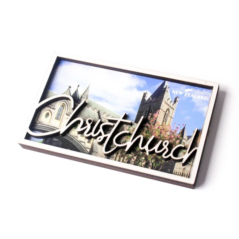 
Custom Sticker New Zealand Wholesale Mdf Souvenirs Fridge Magnet 