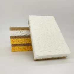 Eco-Friendly Sponge Hemp Plant Based Biodegradable Dish Sponge Customized Packing Paper Box Sisal Cellulose Sponge