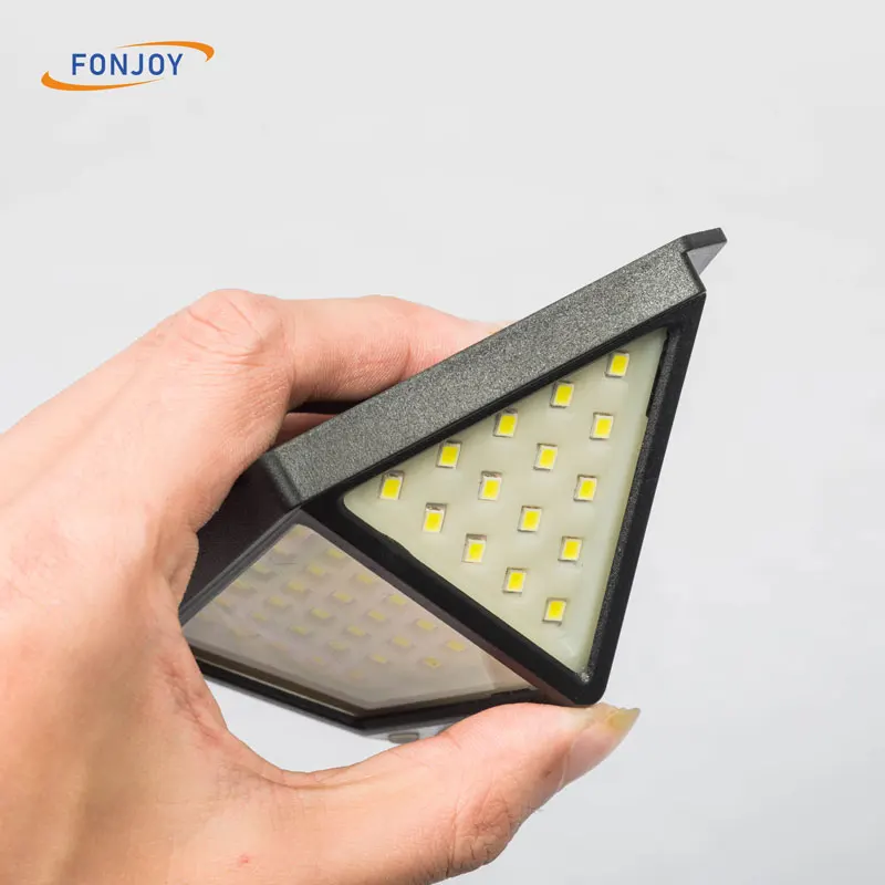 100 LED SMD 3 modes 270 big light emitting angle PIR motion sensor light solar wall light wireless outdoor waterproof LED IP65