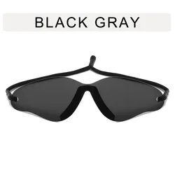 Custom Designer Oversized Wrap Quicksilver Gradient Sun Glasses Mirrored Rimless One Piece Y2K Futuristic Shades Sunglasses