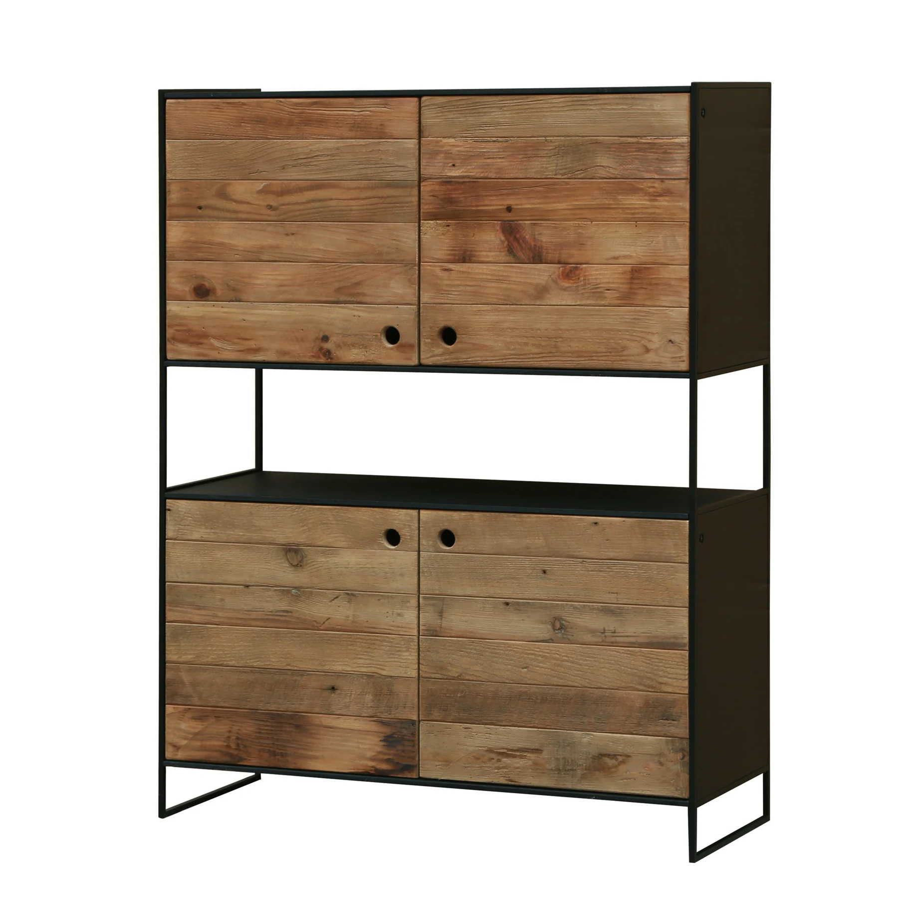 Metal Rustic Furniture Chinese Antique Solid Wood Cabinet Living Room tv  Cabinet