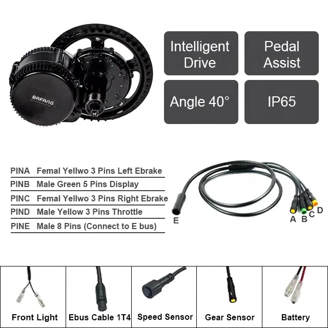 Bafang mid driver kit 48 volt 1000 watt for electric bicycle  e-bike DIY