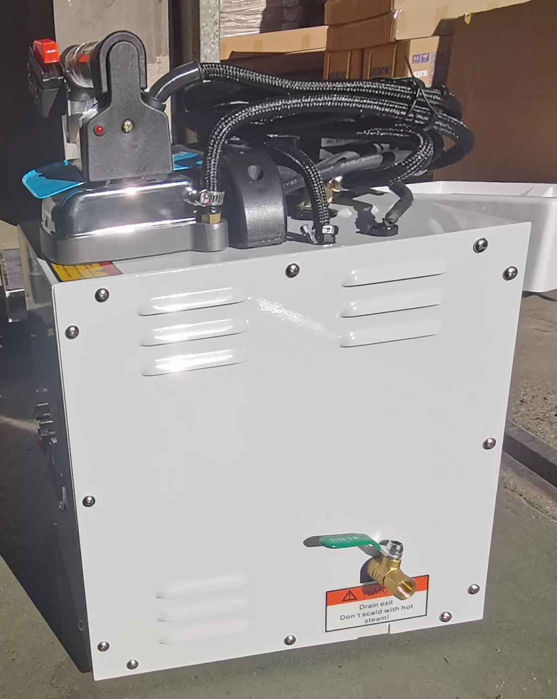 JK-6 domestic industrial or household steam boiler in 4L water capacity in light type and move easily with pressure gauge