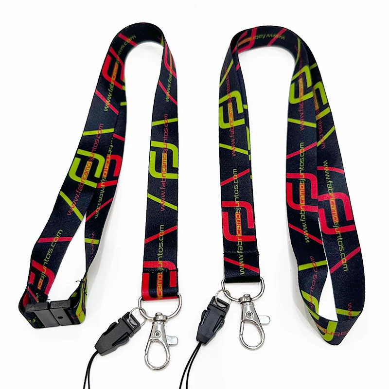 Promotional Wholesale Custom Printing Mobile Phone Lanyard Satin Polyester Nylon Teacher Lanyards