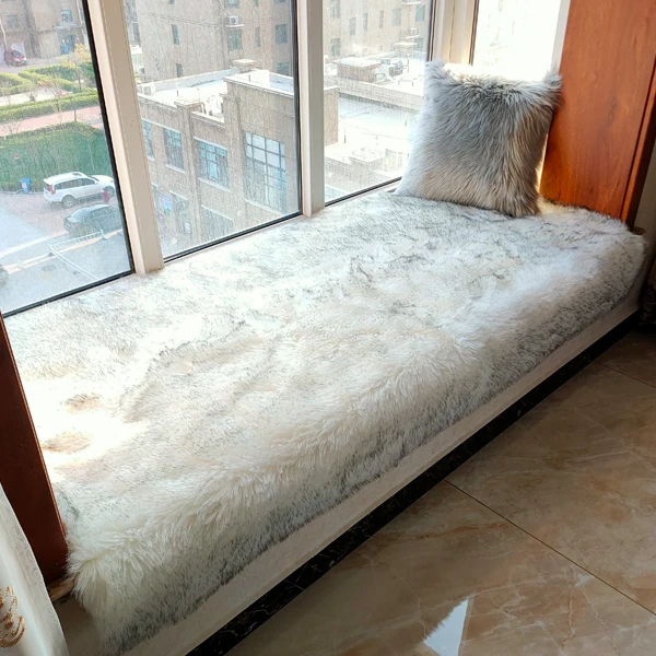 customize  colors  high-grade imitate sheepskin plush carpet living room bedroom balcony wave window ma