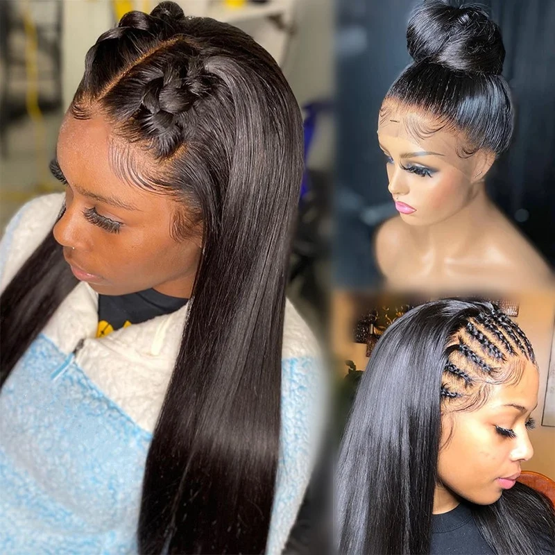 Fuxin Glueless Lace Front Wigs with Baby Hair Brazilian Hd Lace Frontal Wig Vendor Transparent Human Hair Wigs for Black Women