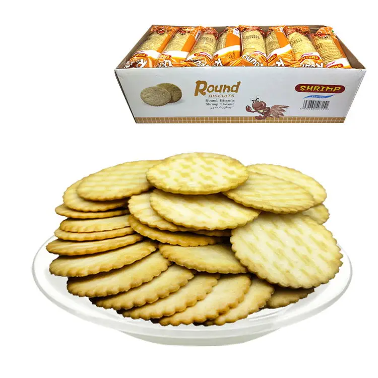 
Cream Flavor and Salty Taste Biscuits Round Cracker(26gr ) 