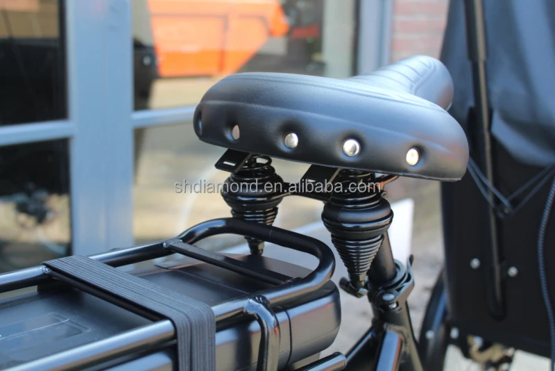 250W EPAC Elektrische Bakfiet/kids transport E Bicycle Tricycle/Cargo Bakfietsen/500W Dog Delivery Trike pedelec kushion seat