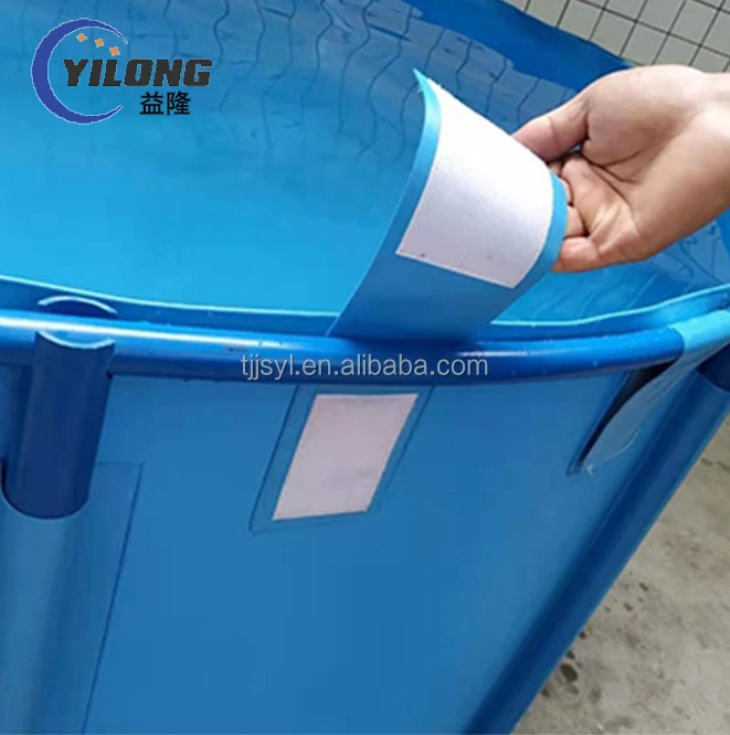 folding tarpaulin coated PVC collapsible rain water tank biofloc tank fish farming aquariums