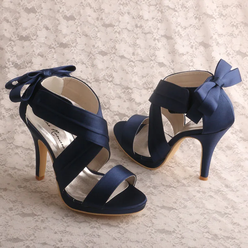 (22 Colors)Navy Blue Dress Sandals for Women