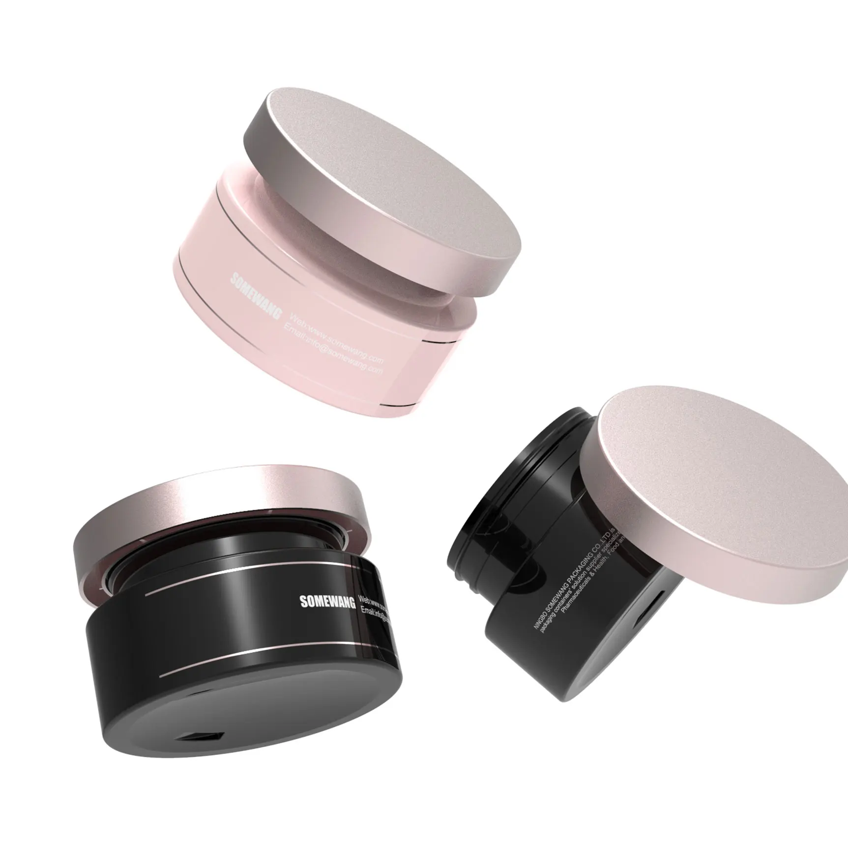 100ml 150ml 200ml PET Plastic Jars with Matte Metal Silk Screen Cosmetic Screw Lid Packaging Face Cream Essential Packaging