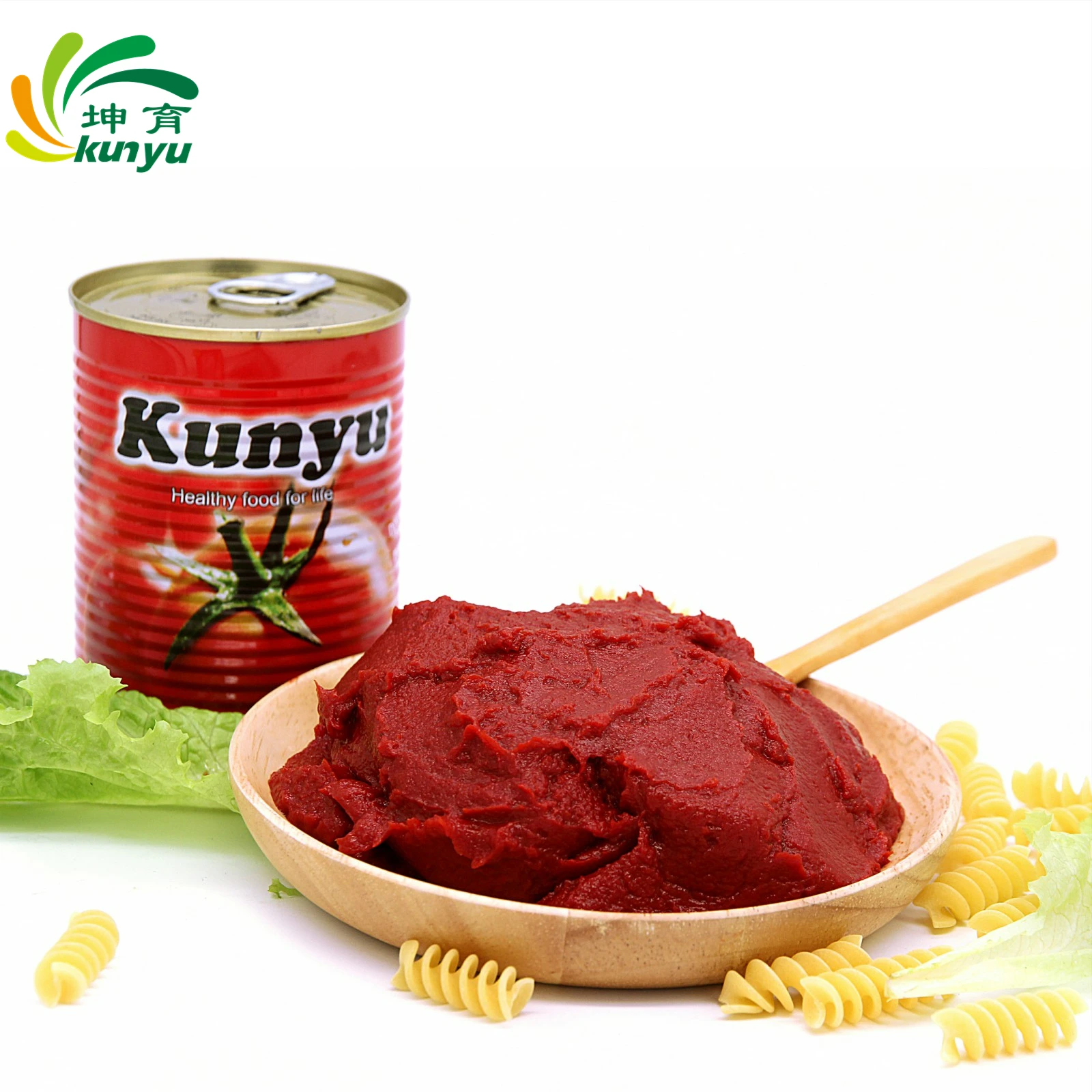 Kunyu Canned food tomato paste price cheap tin tomato sauce in drum easy open from factory  70g 210g 400g 2200g