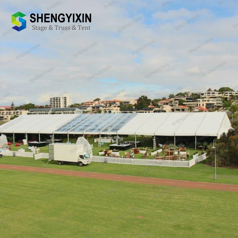 Hot Sale Outdoor Canvas Wedding Large Exhibition Tent for Rear Courtyards Storage Industrial Warehouse Tents