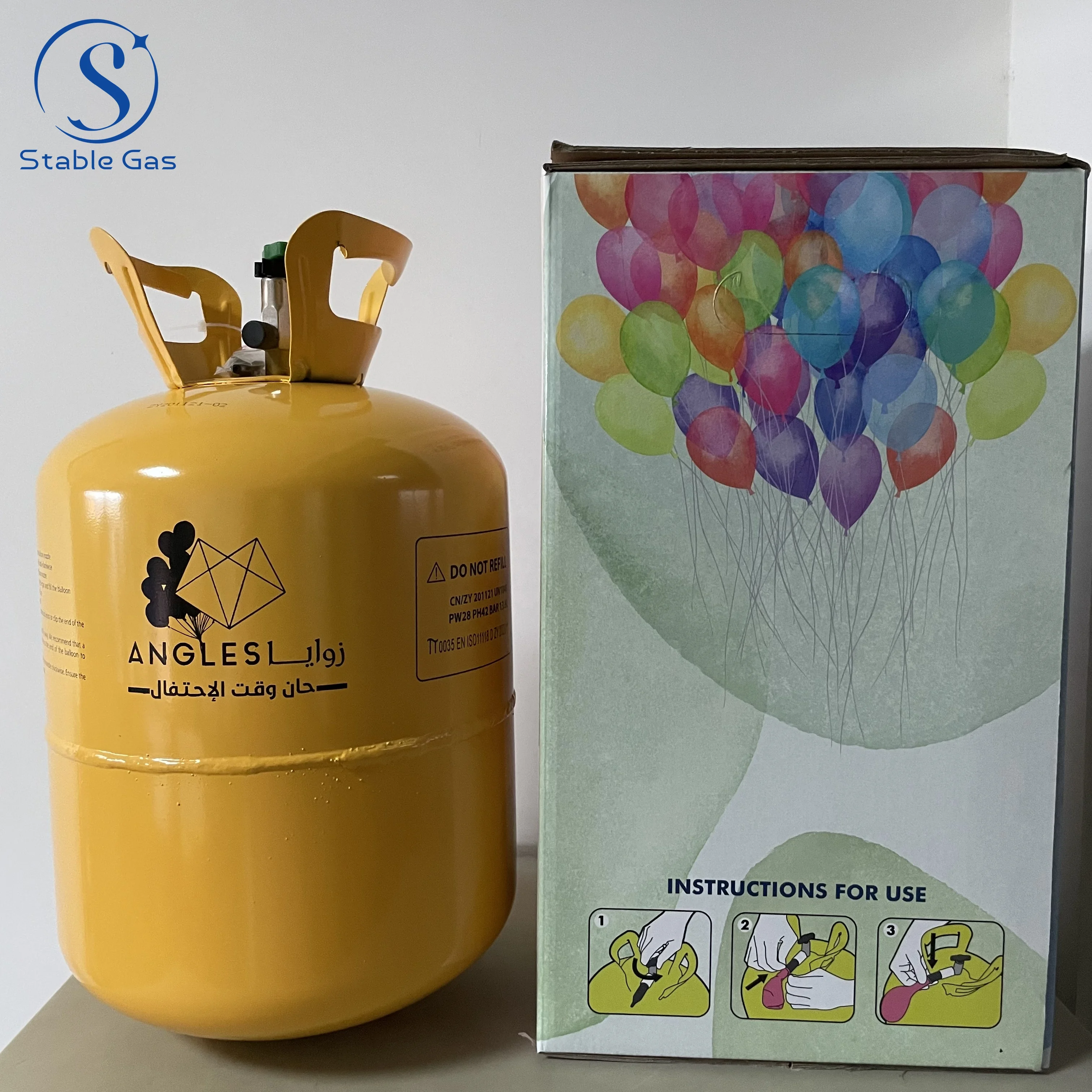 Wholesale EC-13B Balloon Time Helium Tank Fill 99.999 Balloon Gas Helium Cylinder 50 PCS 13.6L Ballon Helium Tank