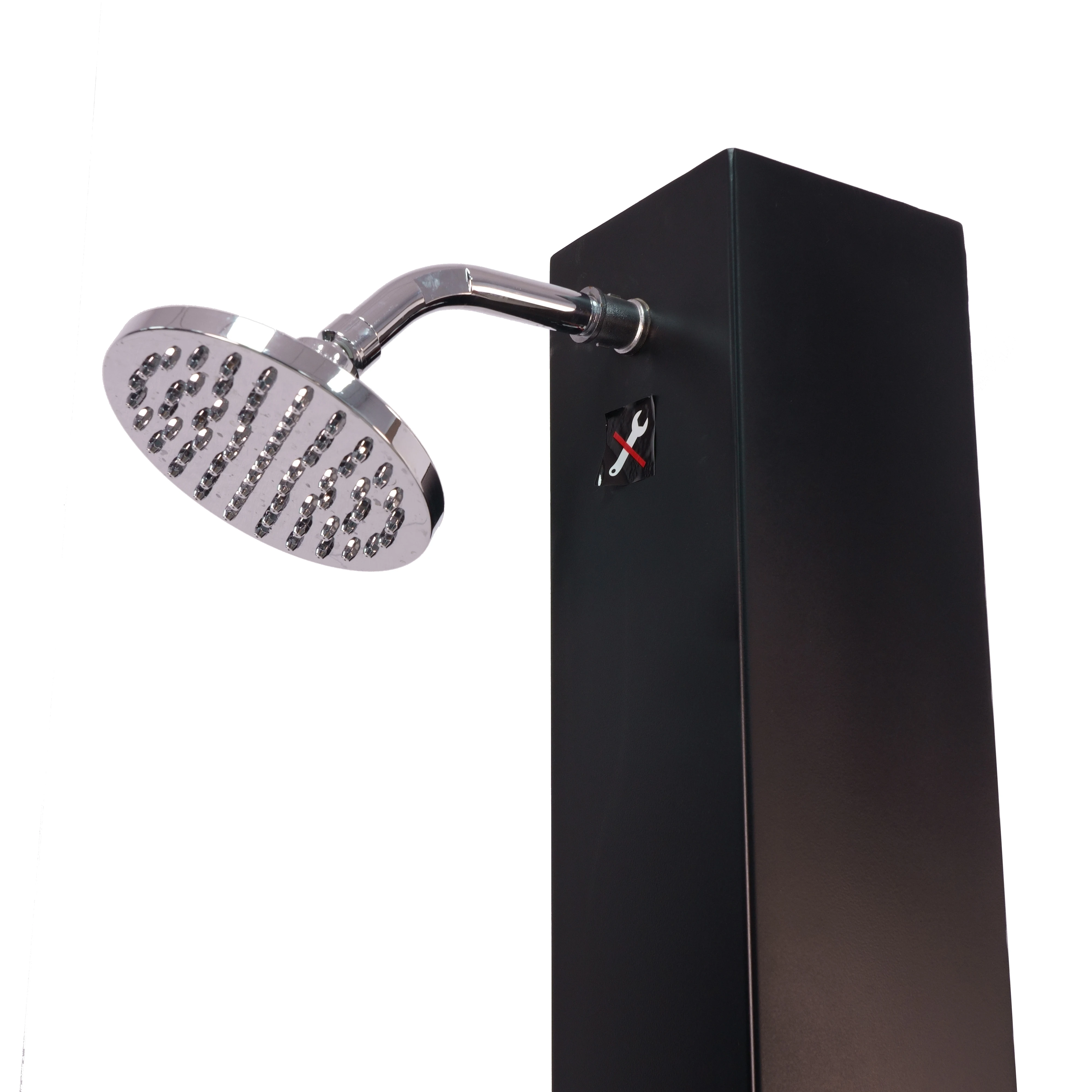 Hot sale popular garden stainless steel solar shower 35l black square outdoor solar shower garden