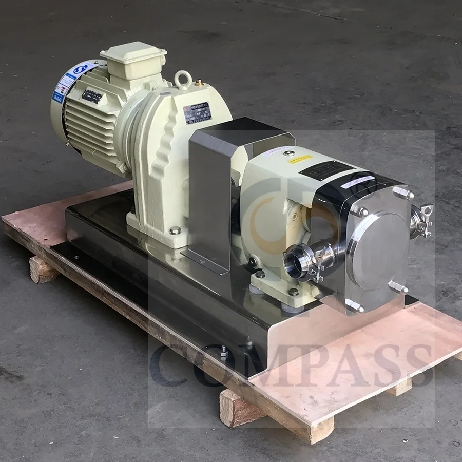 high quality sanitary stainless steel  High viscosity  rotary Lobe Pump for beverage yogurt