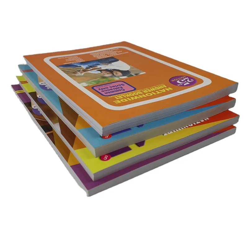 Custom Full Color English Book Printing Service School Textbook Softcover Book Offset Printing