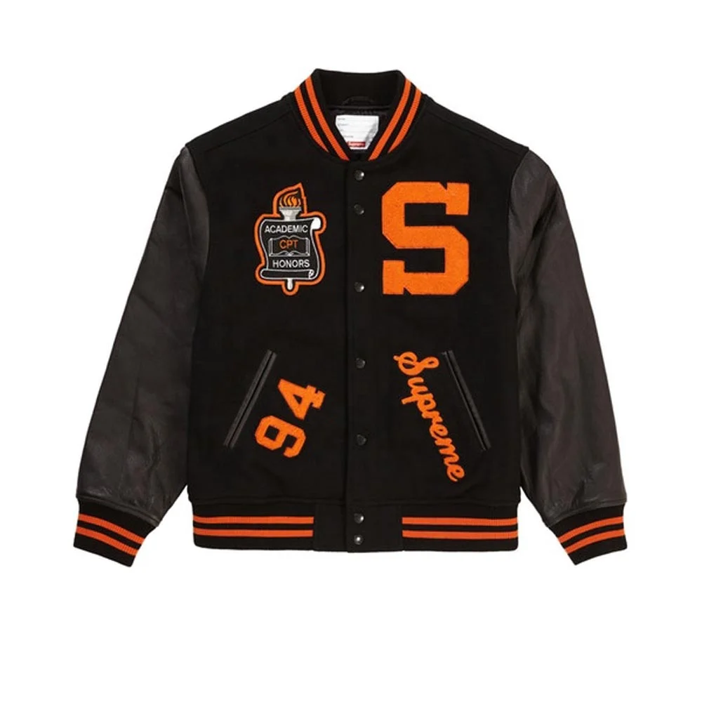 Куртка с синелевыми нашивками Letterman