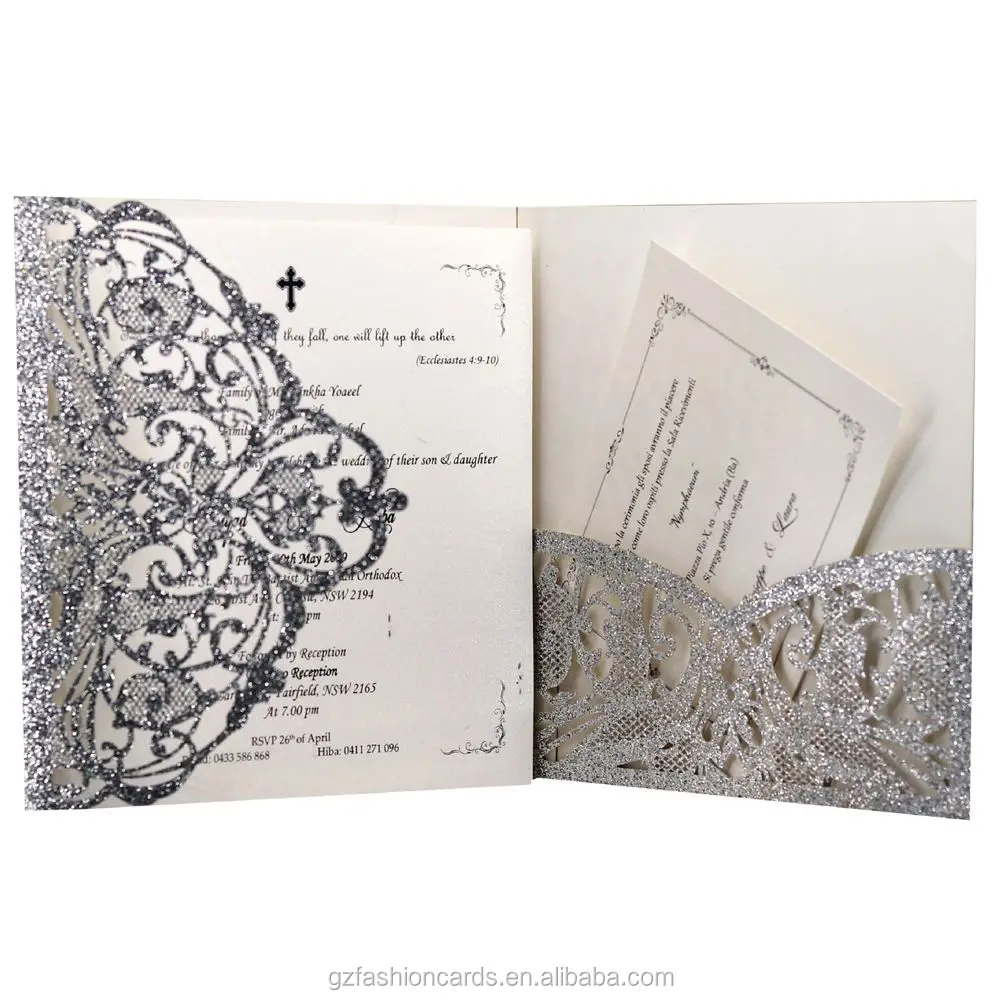 Laser Cut Wedding Invitation Slay- up Business Cards and customized birthday invitation cards RSVP cards