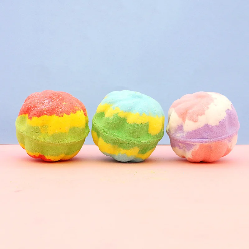 100g Sweet Orange Vanilla Bath Salt ball rainbow bubble essential