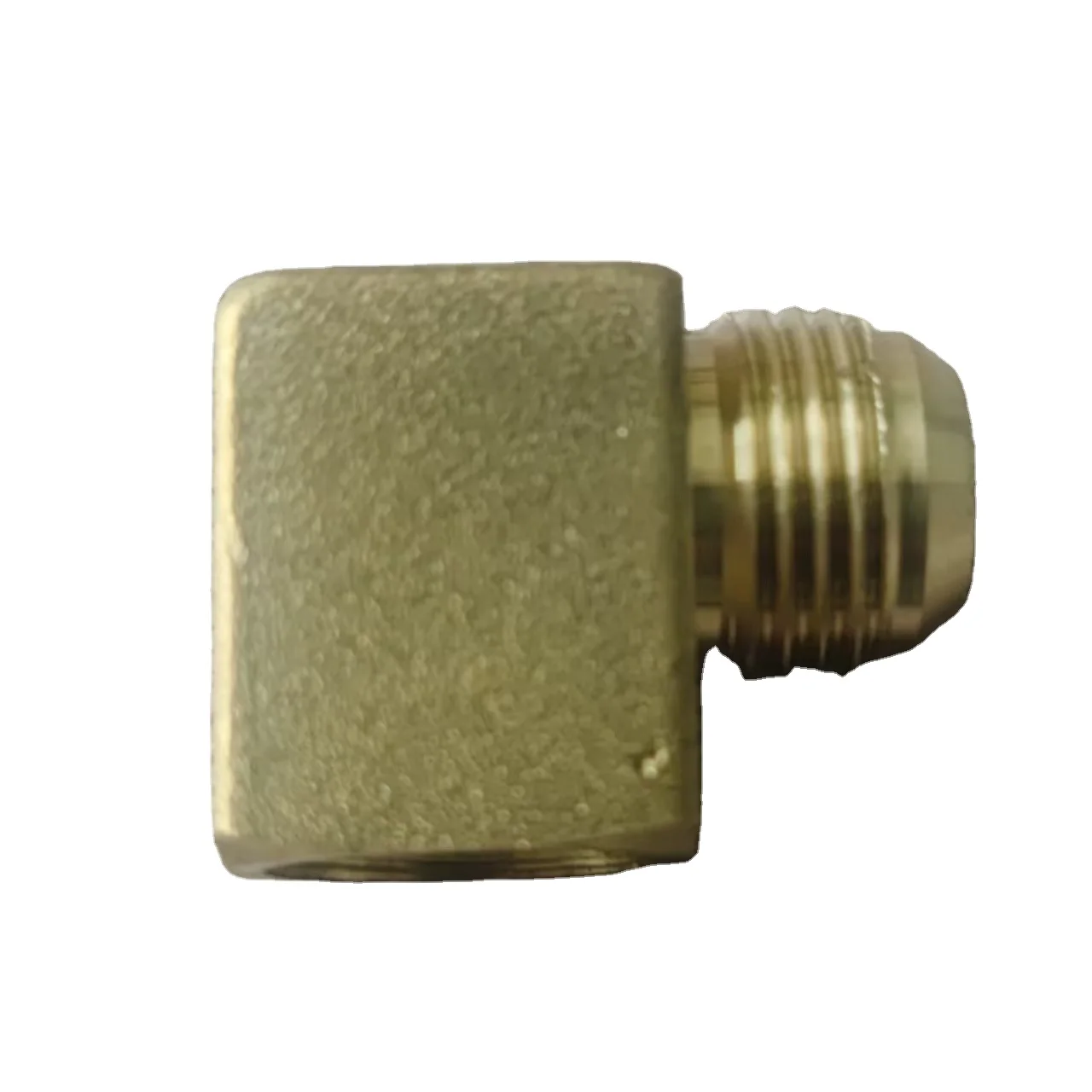 Brass Square Square Flared Elbow 3/8NPT Male To Female Flared Connector Pneumatic Connector
