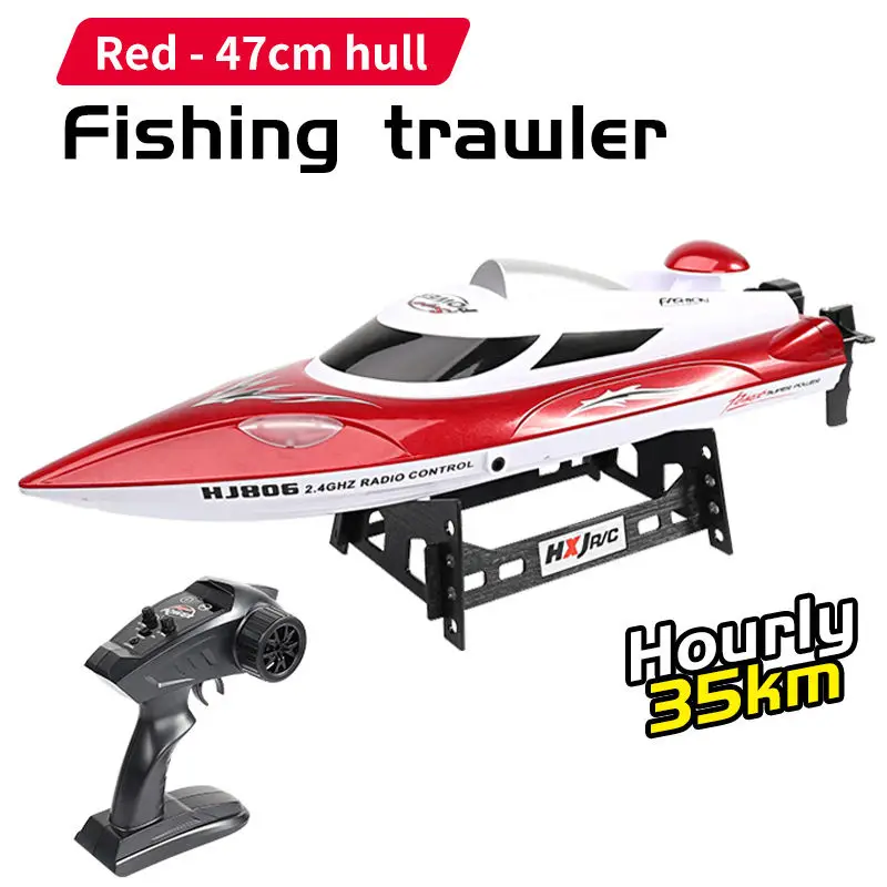 2.4ghz 20km/h Waterproof High Speed Rc Racing Boat Ship Toys With Light Electric Rc Speedboat