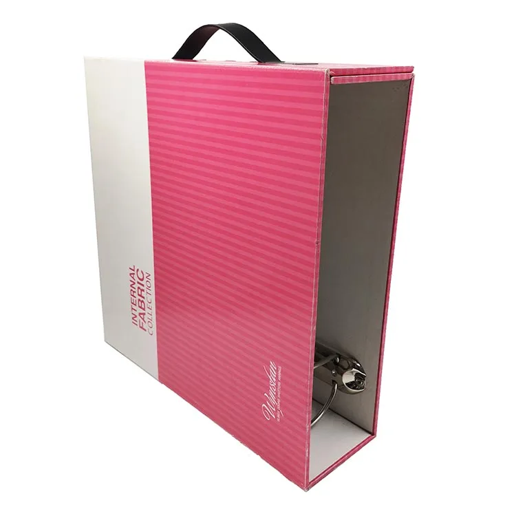 High quality Binder Portable fabric sample book of factory price samples Textile display book