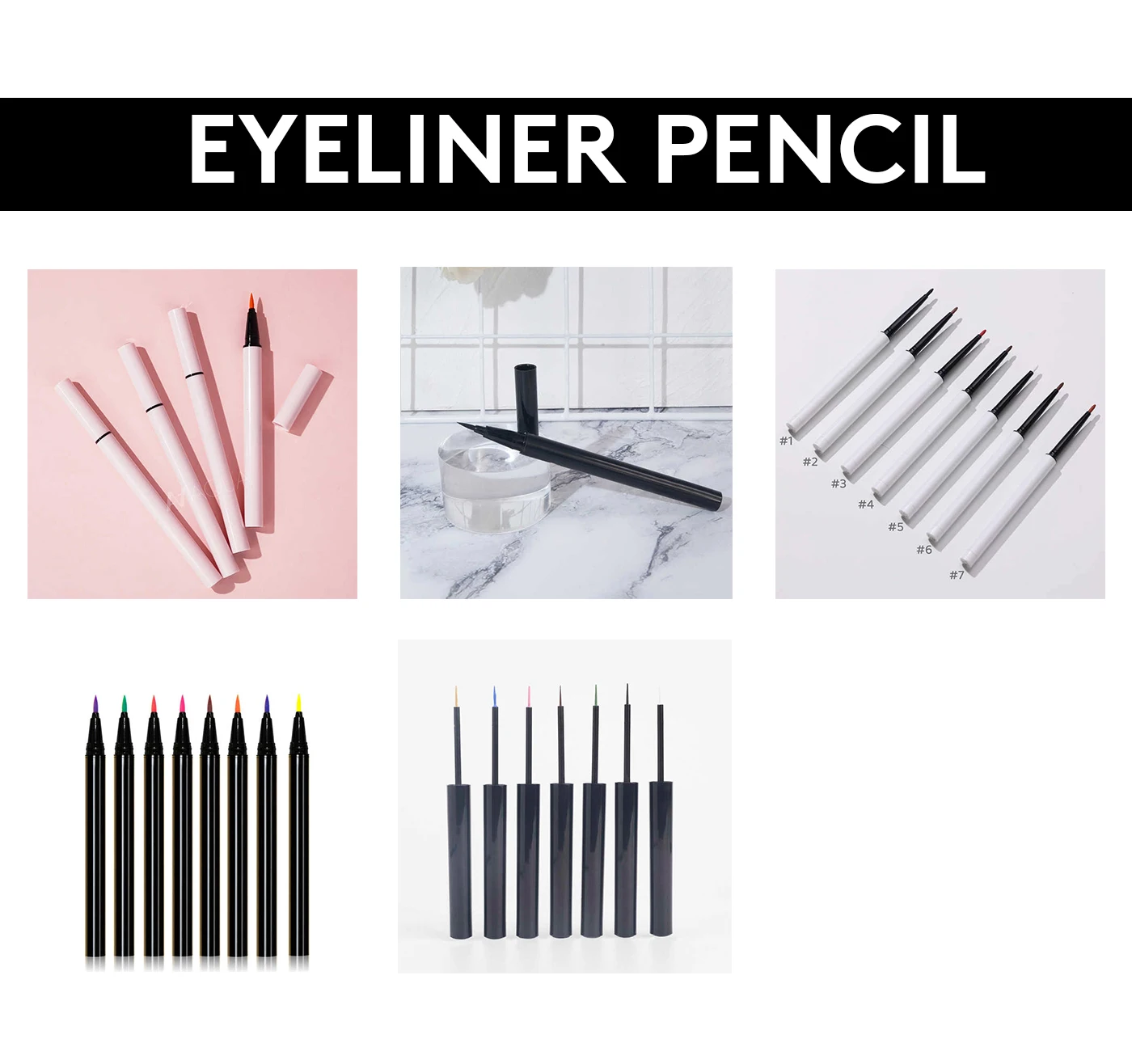 OEM Vegan double take jel liquid eyeliner Custom Logo Black Long Wear Waterproof Vegan Eyeliner Pen Eye Liner Pencil