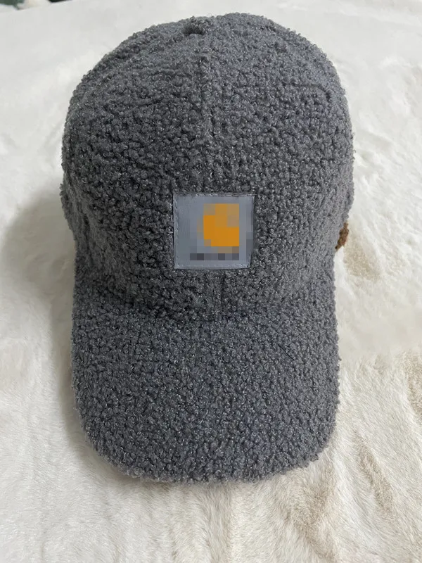 Trendy Famous Brand Cloth Label Lambswool 6-Panel Hat Baseball Solid Color Caps Sport Hats for Women