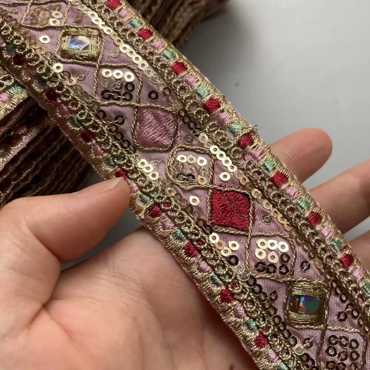 Embroidery Flower DIY Sewing Accessories for Curtain Shoes Clothing  Lace Fabric Trim Ribbon