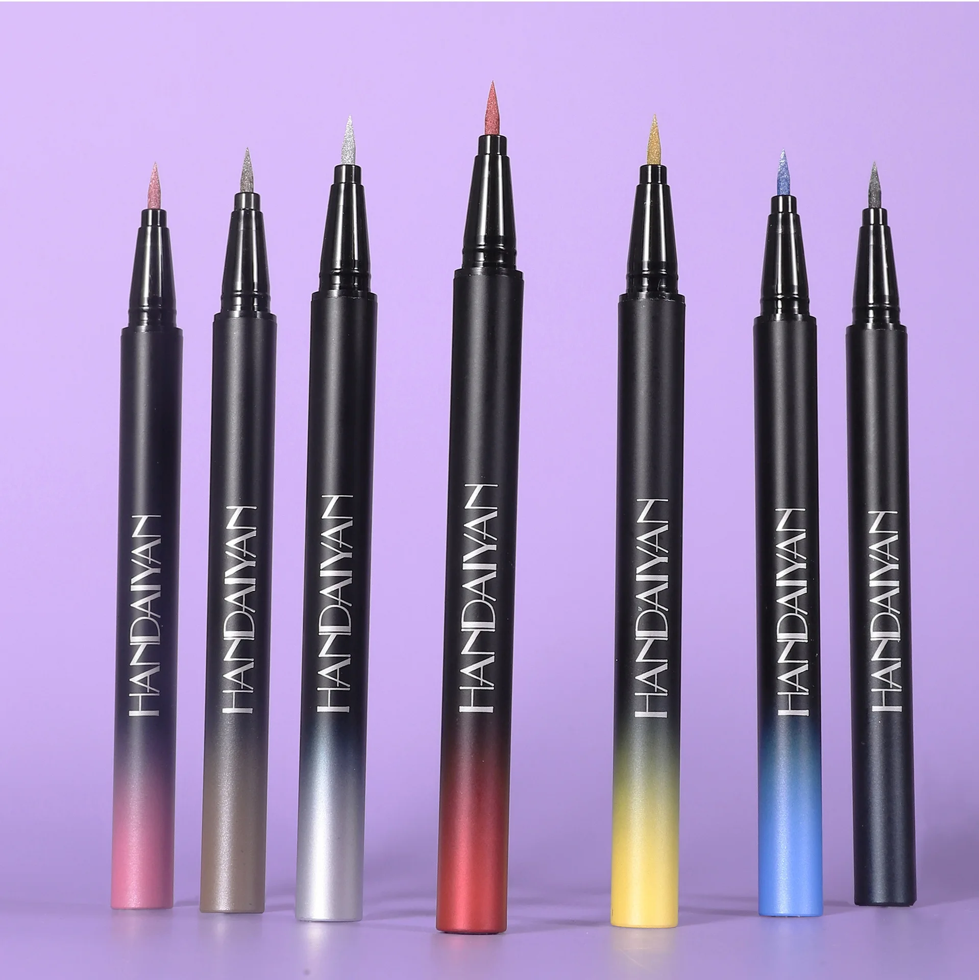 HANDAIYAN 10 Colors Glitter Liquid Eyeliner Long-wearing Waterproof And Non-smudging Metallic Shimmer Color Eye Liner Pens