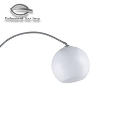Arc Iron with Acrylic in Satin Nickel Colour Round Acrylic Shade  Arc Tube Fishing Led Floor Lamp
