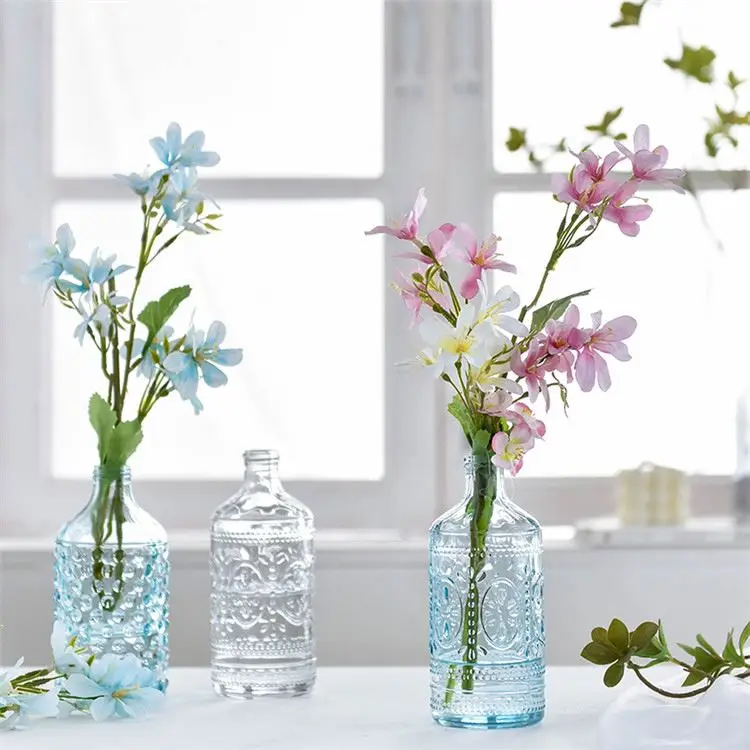Popular High Quality Luxury Style Ornaments Table Home Decoration Glass Vase For Flowers