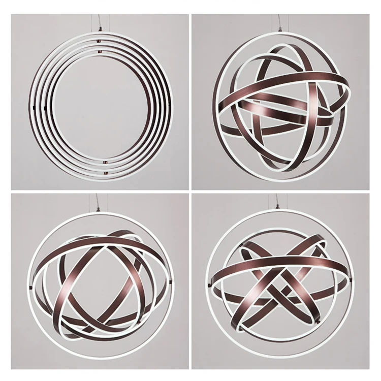 High Quality Indoor Home Decoration Aluminum Acrylic Modern Led Pendant Light