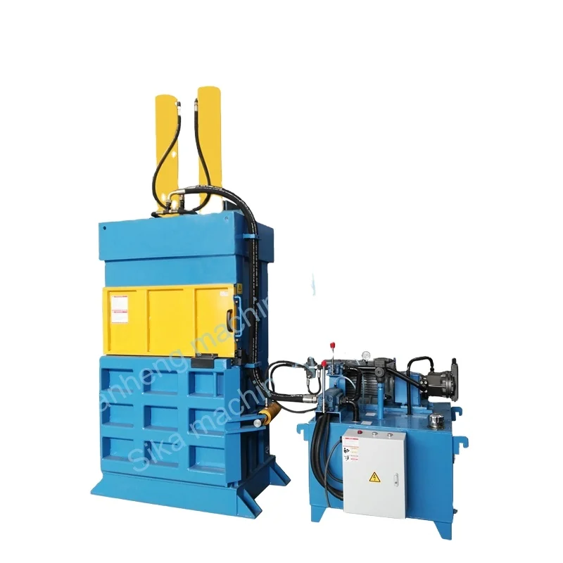 Vertical Hydraulic Manual Waste Paper Plastic Bottle Press Machine Baler Machine