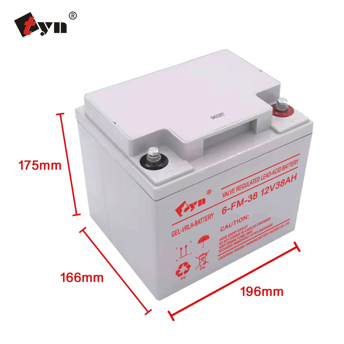 12v38ah VRLA Lead Acid Battery For Ups System With 3 Year Warranty Time 12V38Ah solar system