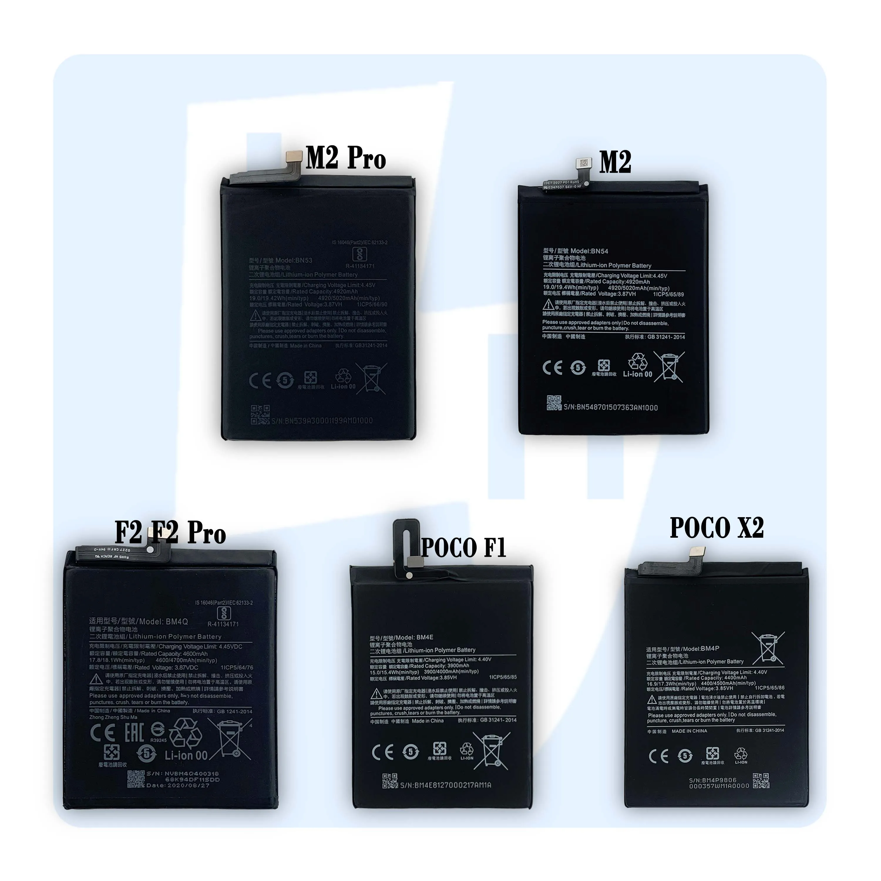  OEM Высококачественный аккумулятор для мобильного телефона M2 F2 F1 F3 C3 X3 xiaomi mi POCO Pro