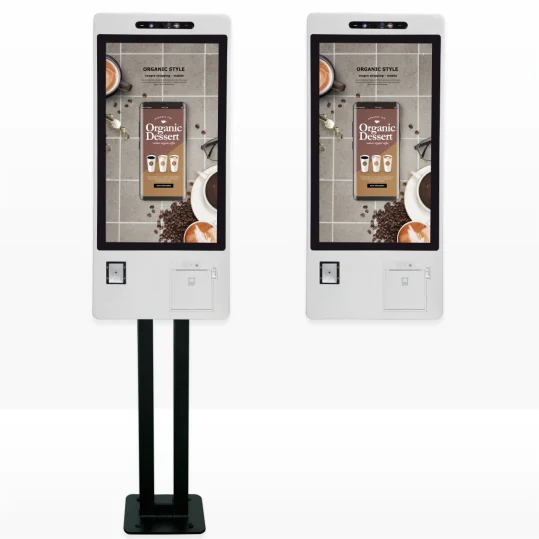 21.5/24/27 inch self service touch screen Interactive Self Service Android NFC POS Printer Kiosk