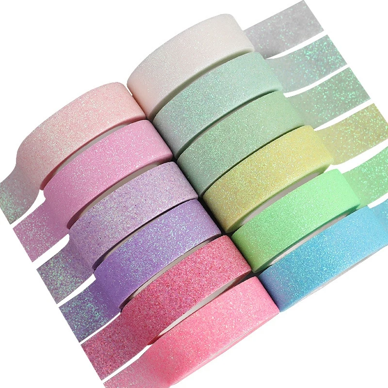 Custom Make Perforated Foil Printed Washi sticker Tape DIY Craft  washi tape, Mermaid tail glitter washi tape