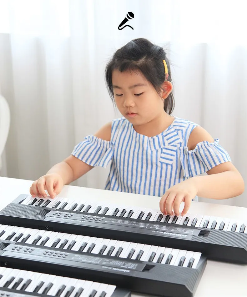 61keys Keyboard Multifunctional Beginners Instrument Black Smart OEM Electronic Piano