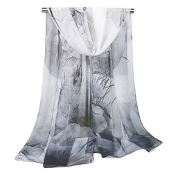 all seasons soft japanese purple silk satin scarf